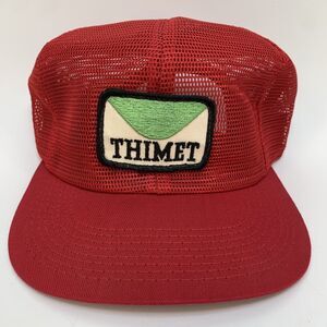 Vintage K-Brand Thimet SnapBack Hat Cap All Mesh Red(H7)